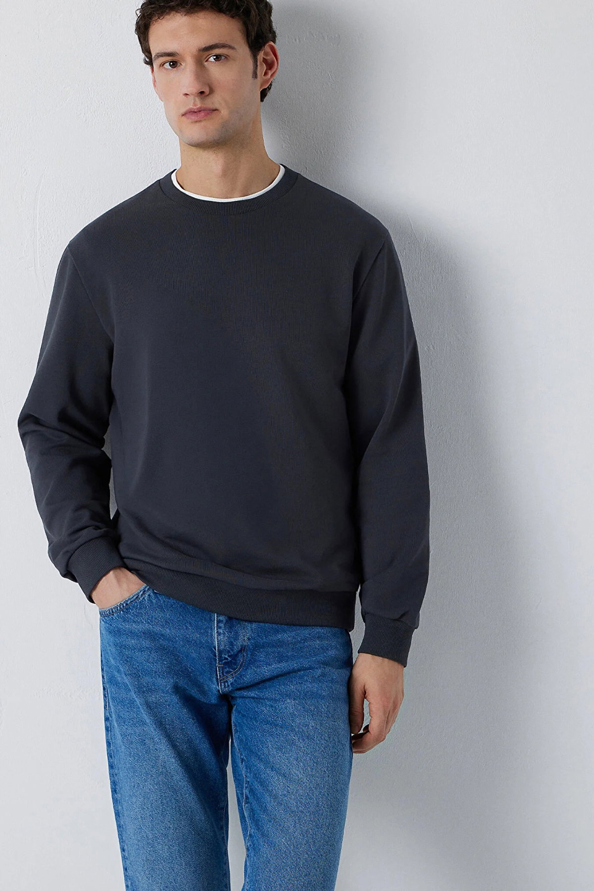 Mavi Erkek Bisiklet Yaka Sweatshirt M0S10457 Unexplored - 1