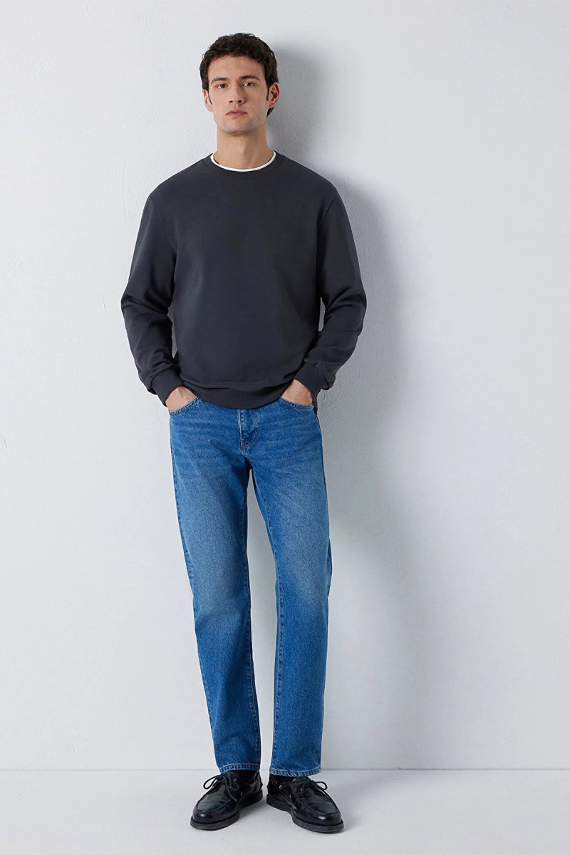 Mavi Erkek Bisiklet Yaka Sweatshirt M0S10457 Unexplored - 2