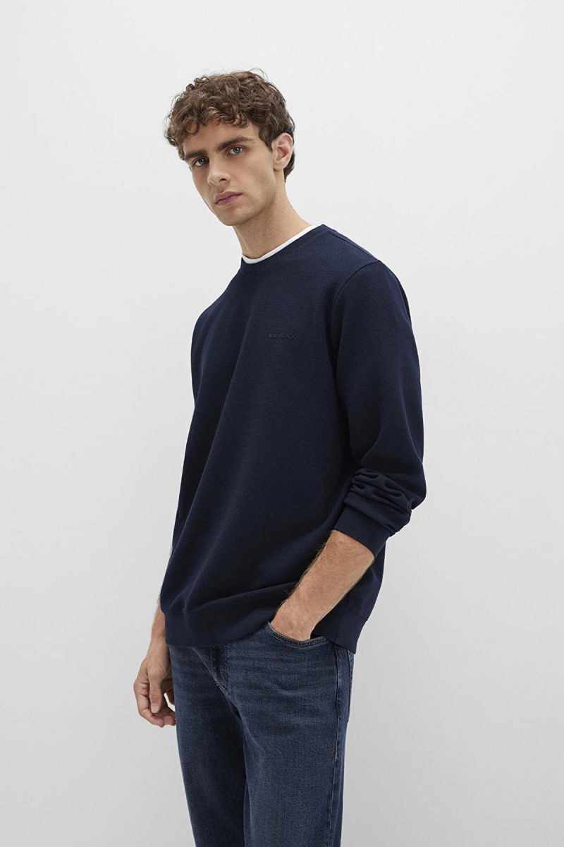 Mavi Erkek Bisiklet Yaka Uzun Kollu Sweatshirt M0S10480 Lacivert - 2