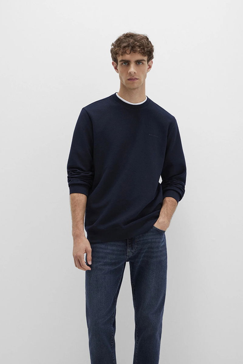 Mavi Erkek Bisiklet Yaka Uzun Kollu Sweatshirt M0S10480 Lacivert - 3