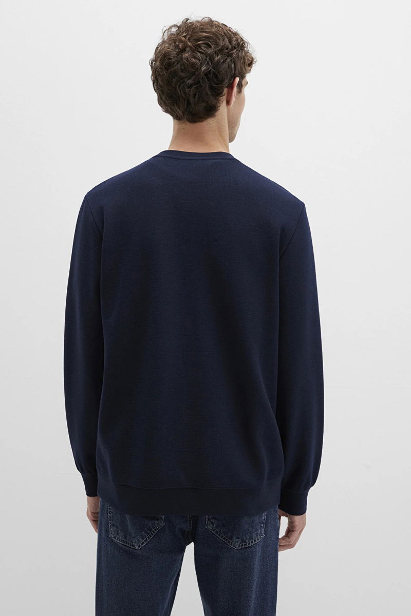 Mavi Erkek Bisiklet Yaka Uzun Kollu Sweatshirt M0S10480 Lacivert - 4