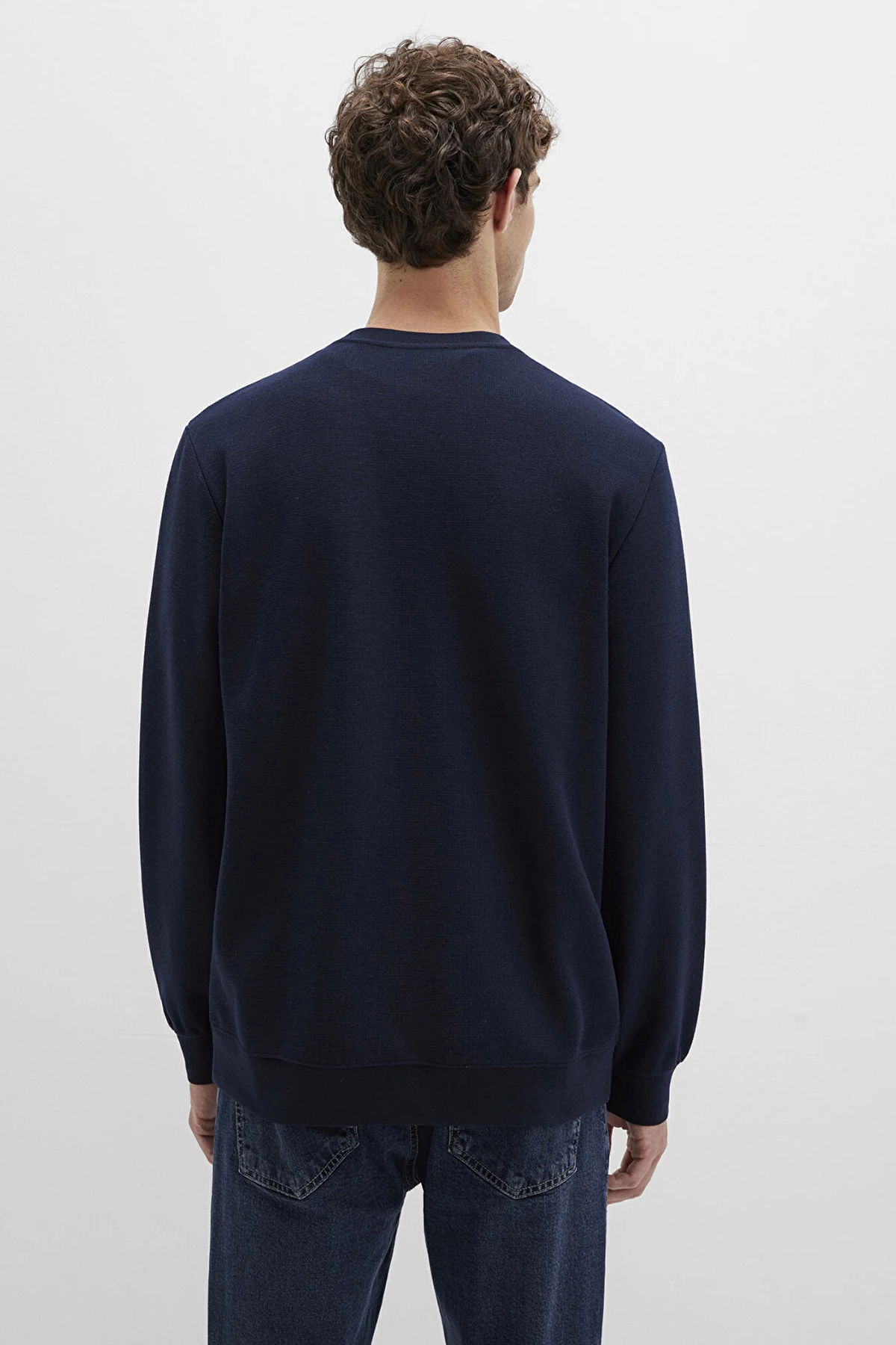 Mavi Erkek Bisiklet Yaka Uzun Kollu Sweatshirt M0S10480 Lacivert - 4