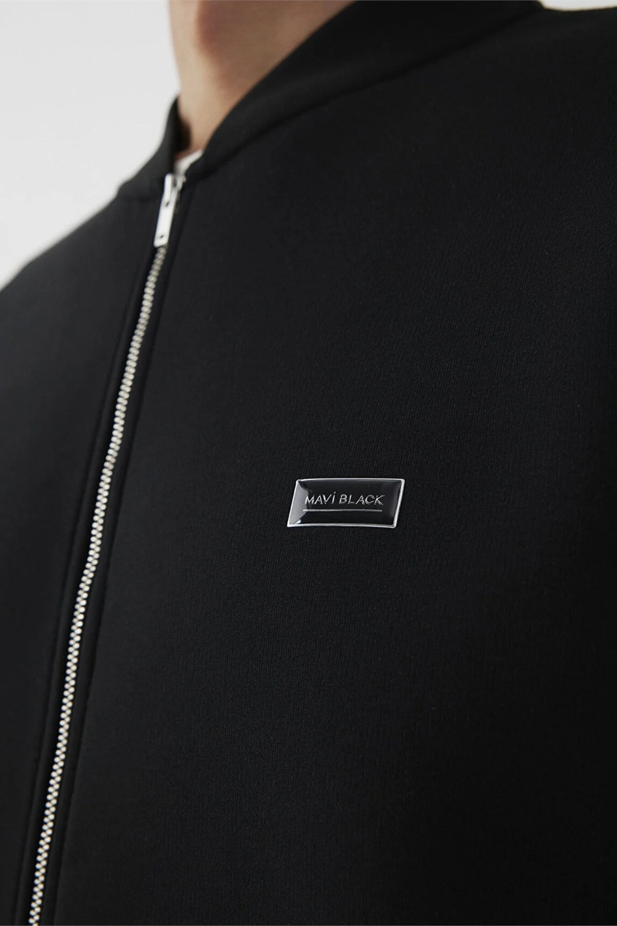 Mavi Erkek Black Fermuarlı Sweatshirt Siyah - 3