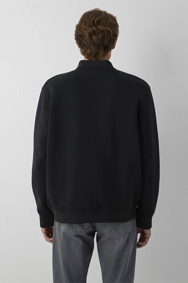 Mavi Erkek Black Fermuarlı Sweatshirt Siyah - 4