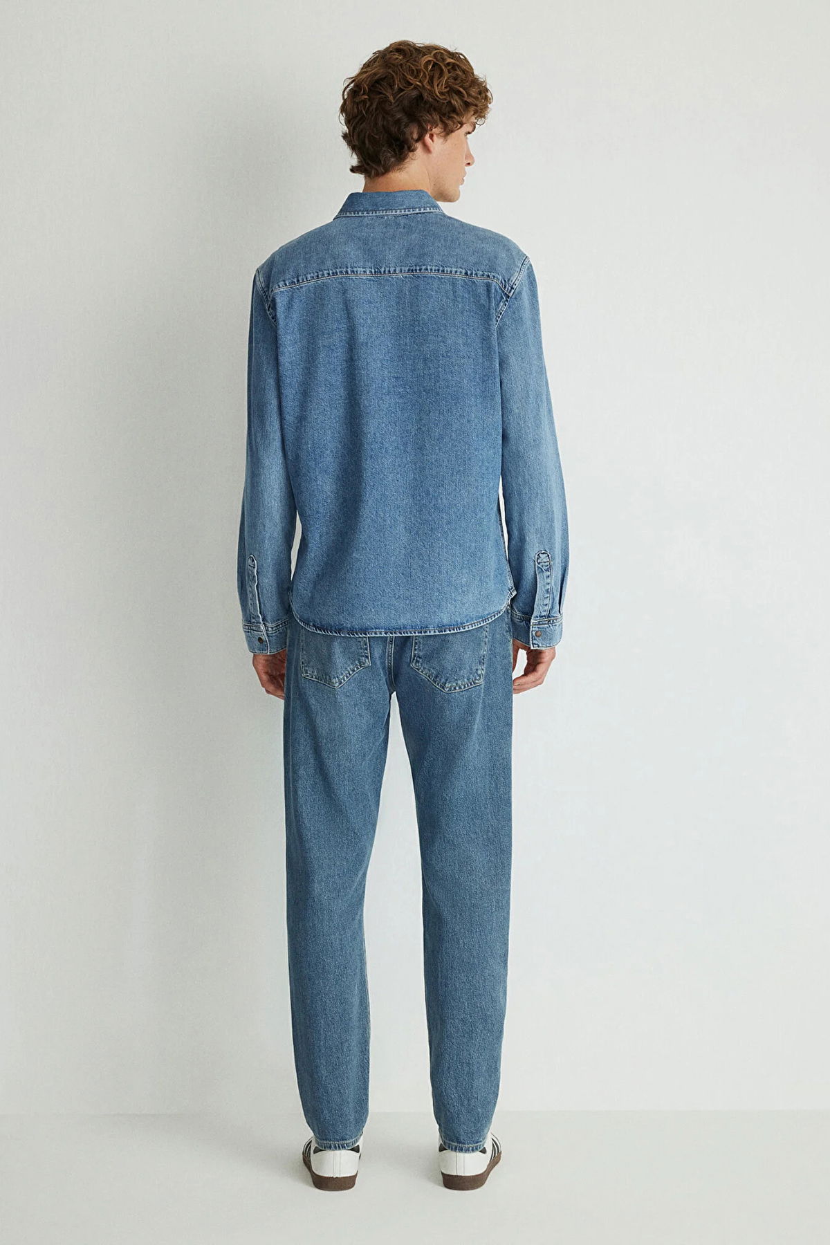 Mavi Erkek Denim Jean Gömlek M0210909 Mavi - 5