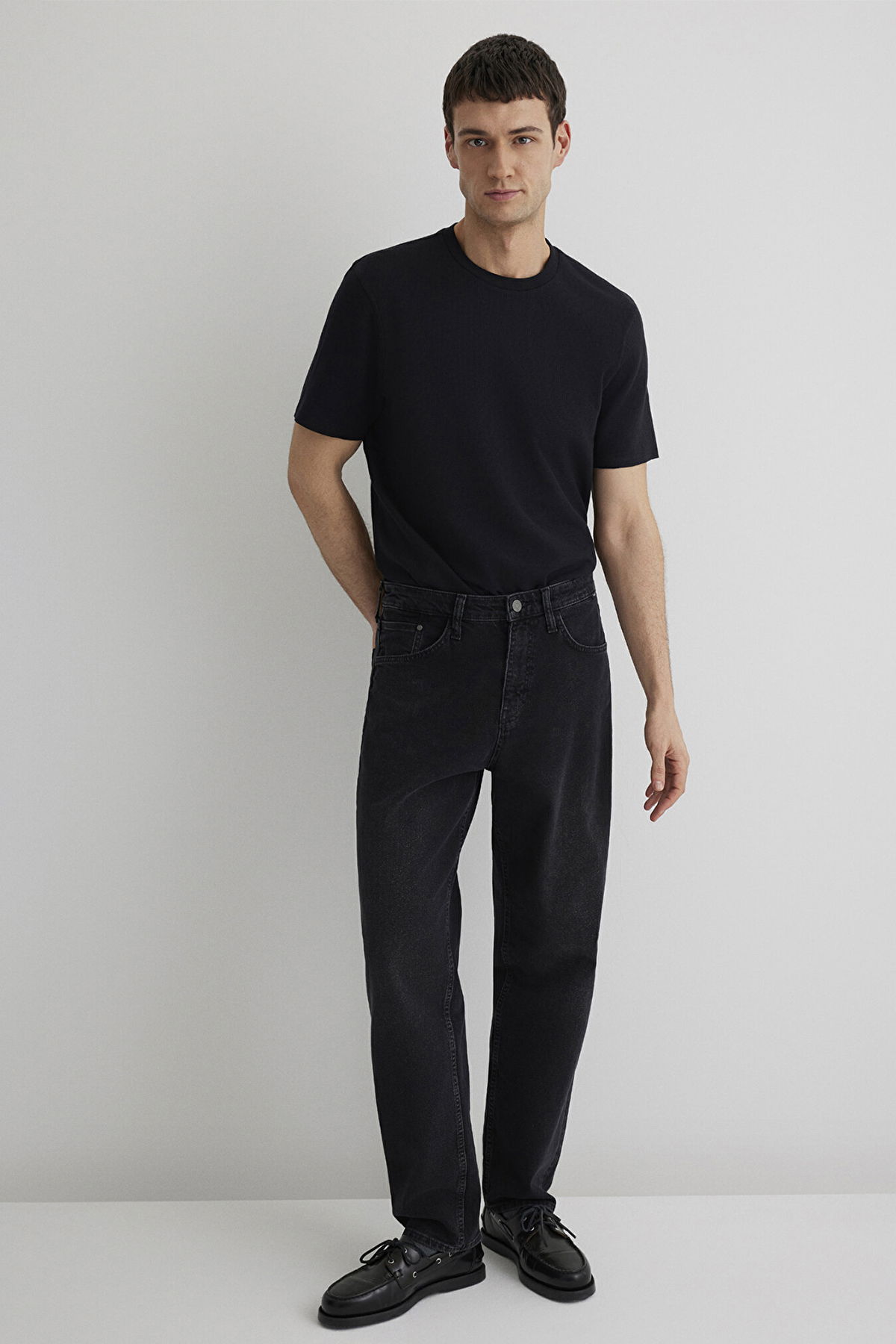 Mavi Erkek Dokulu Basic T-Shirt M0610277 Siyah - 2