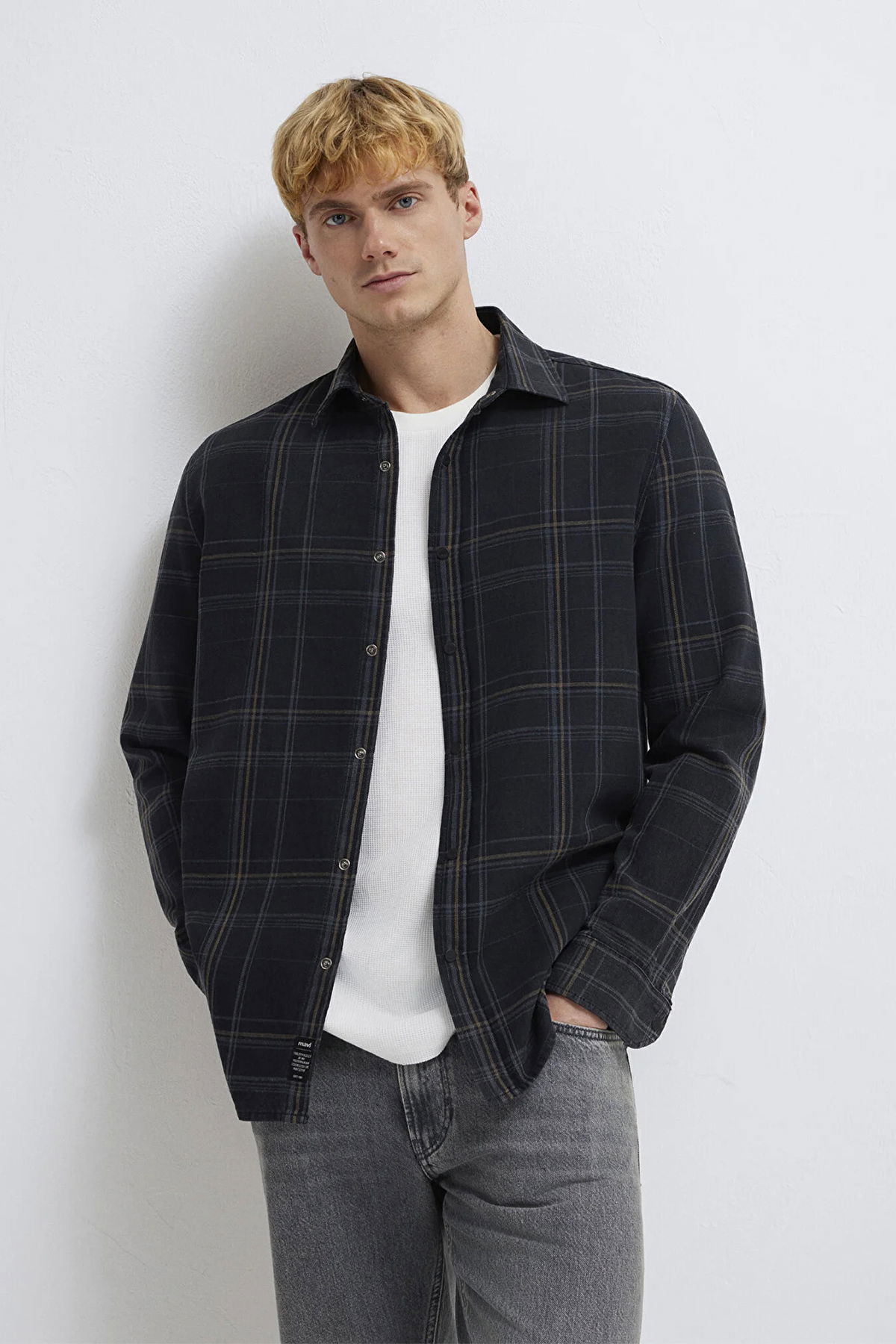 Mavi Erkek Ekoseli %100 Pamuk Gömlek M0210806 Walnut Check - 1