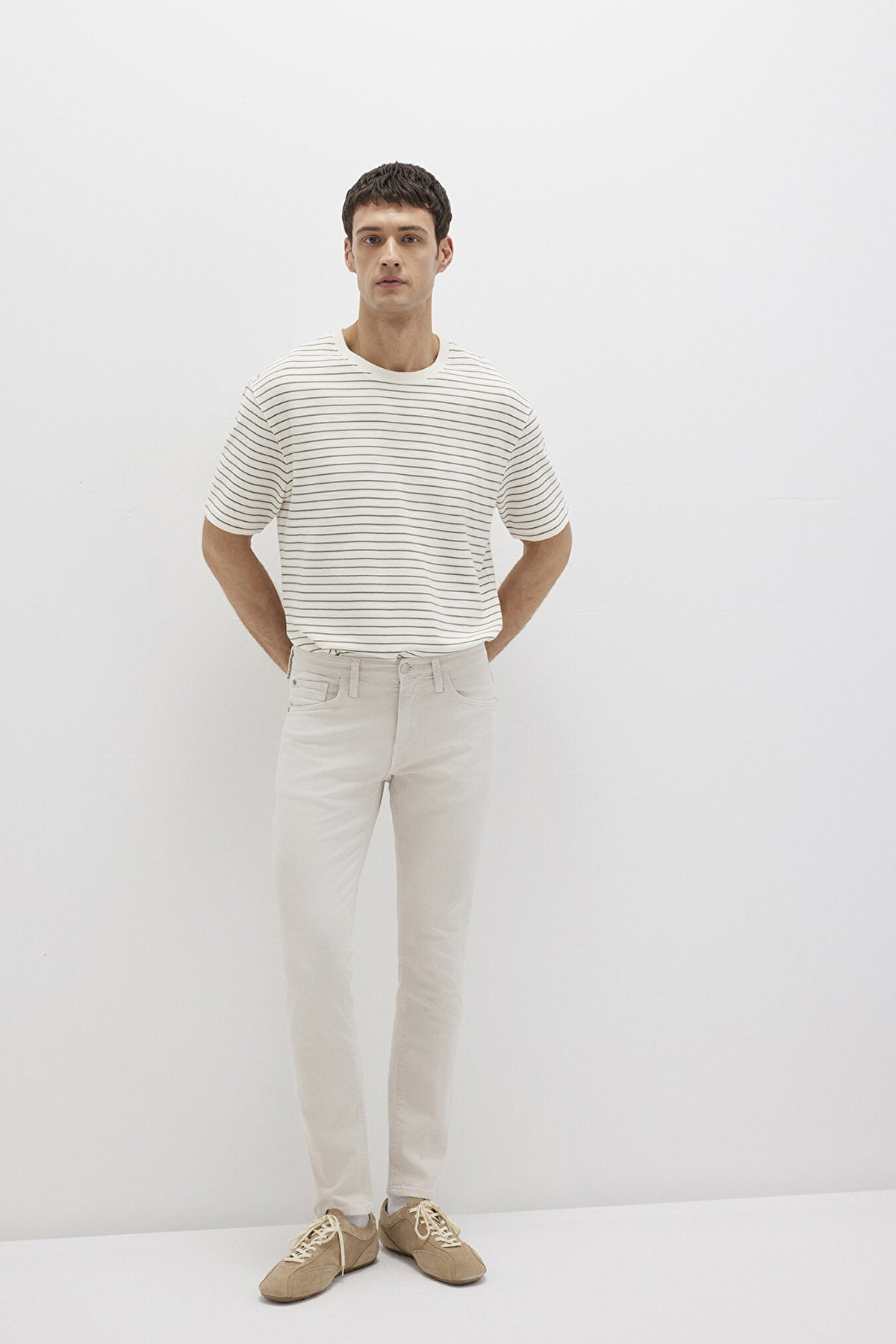 Mavi Erkek Jake Comfort Gabardin Pantolon M0042222763 Ekru - 1