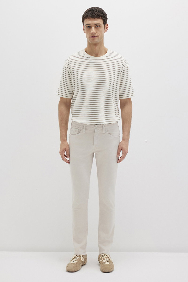 Mavi Erkek Jake Comfort Gabardin Pantolon M0042222763 Ekru - 4