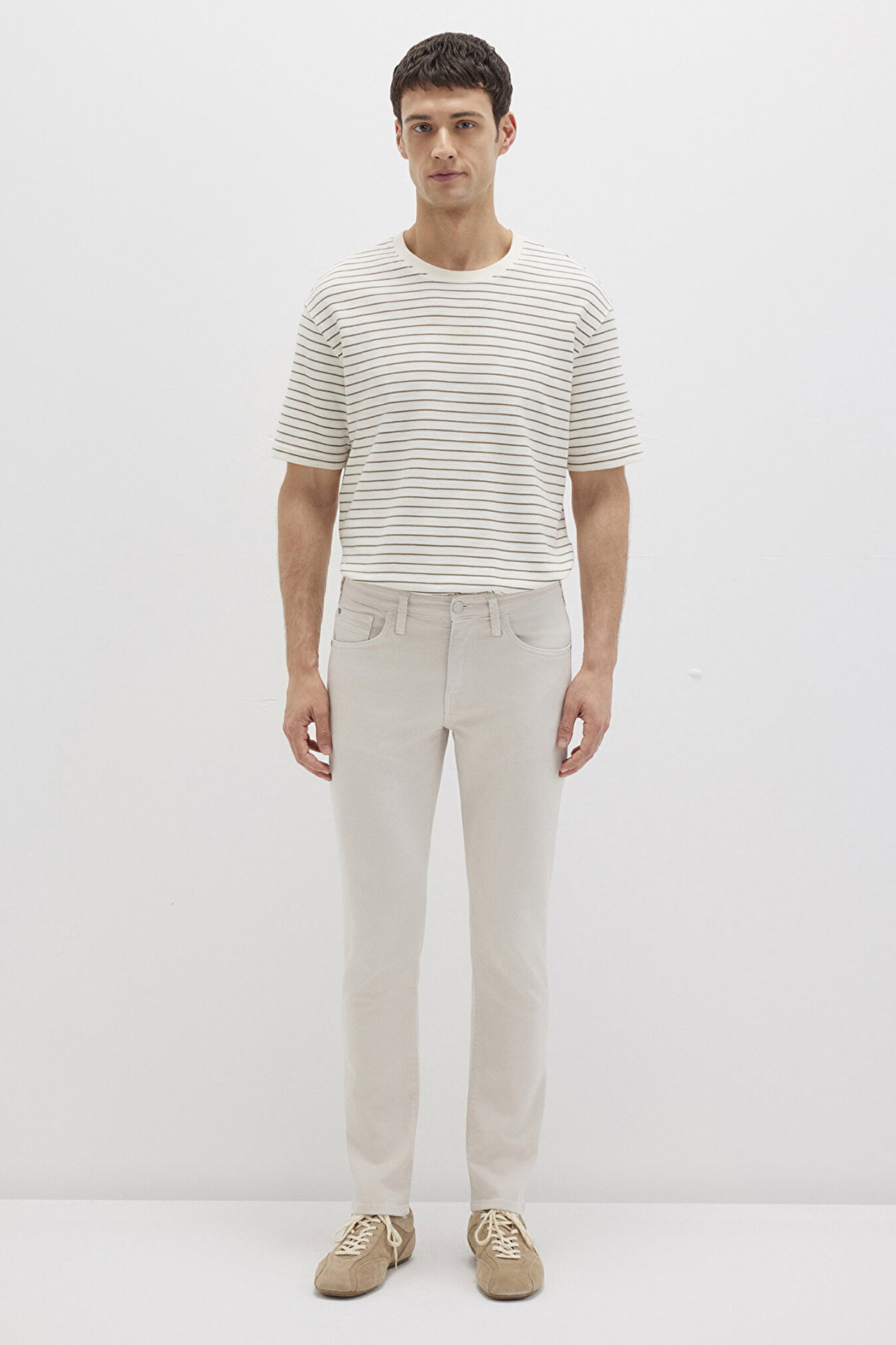 Mavi Erkek Jake Comfort Gabardin Pantolon M0042222763 Ekru - 4