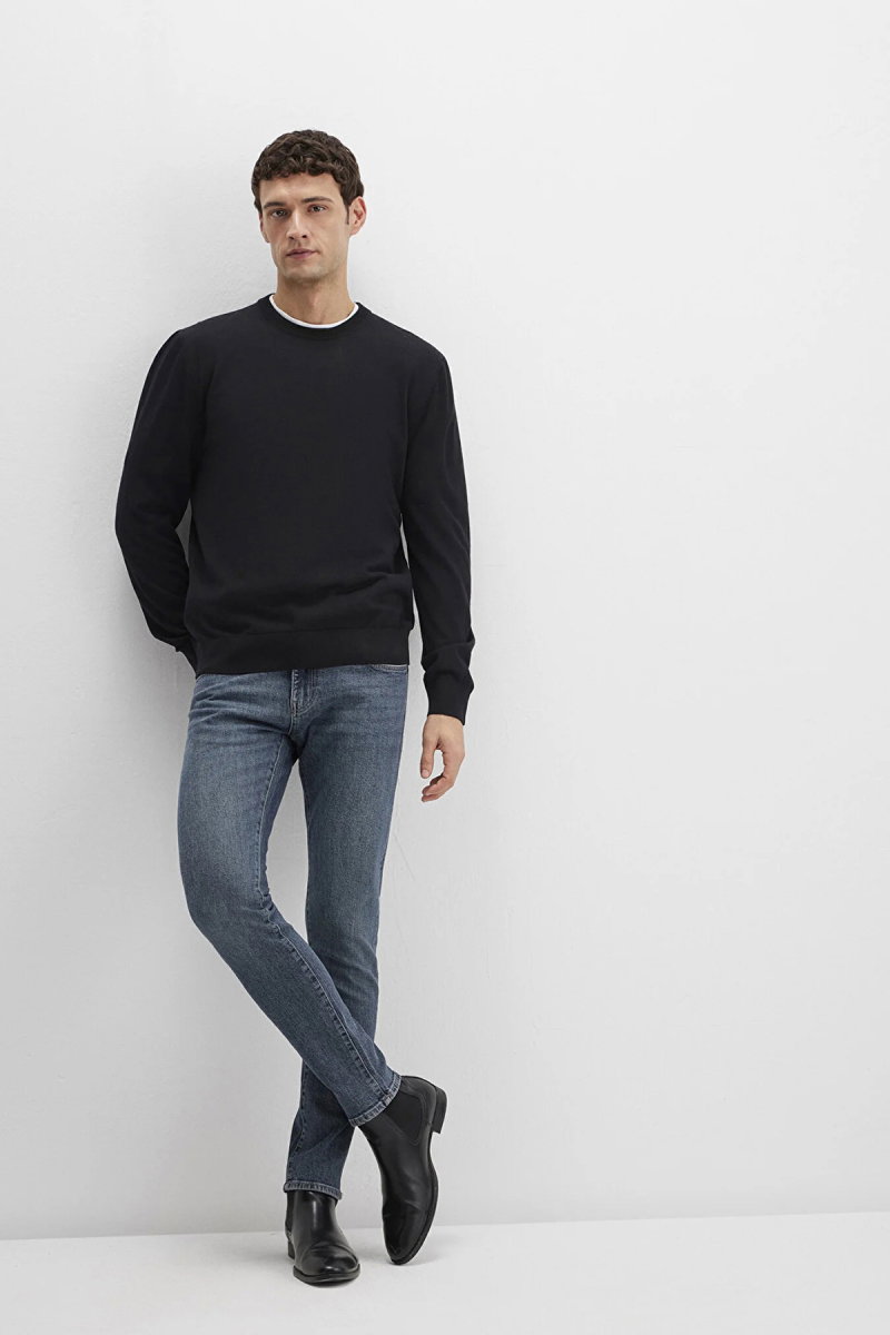 Mavi Erkek James Gabardin Pantolon M0042489342 Koyu Mavi - 2