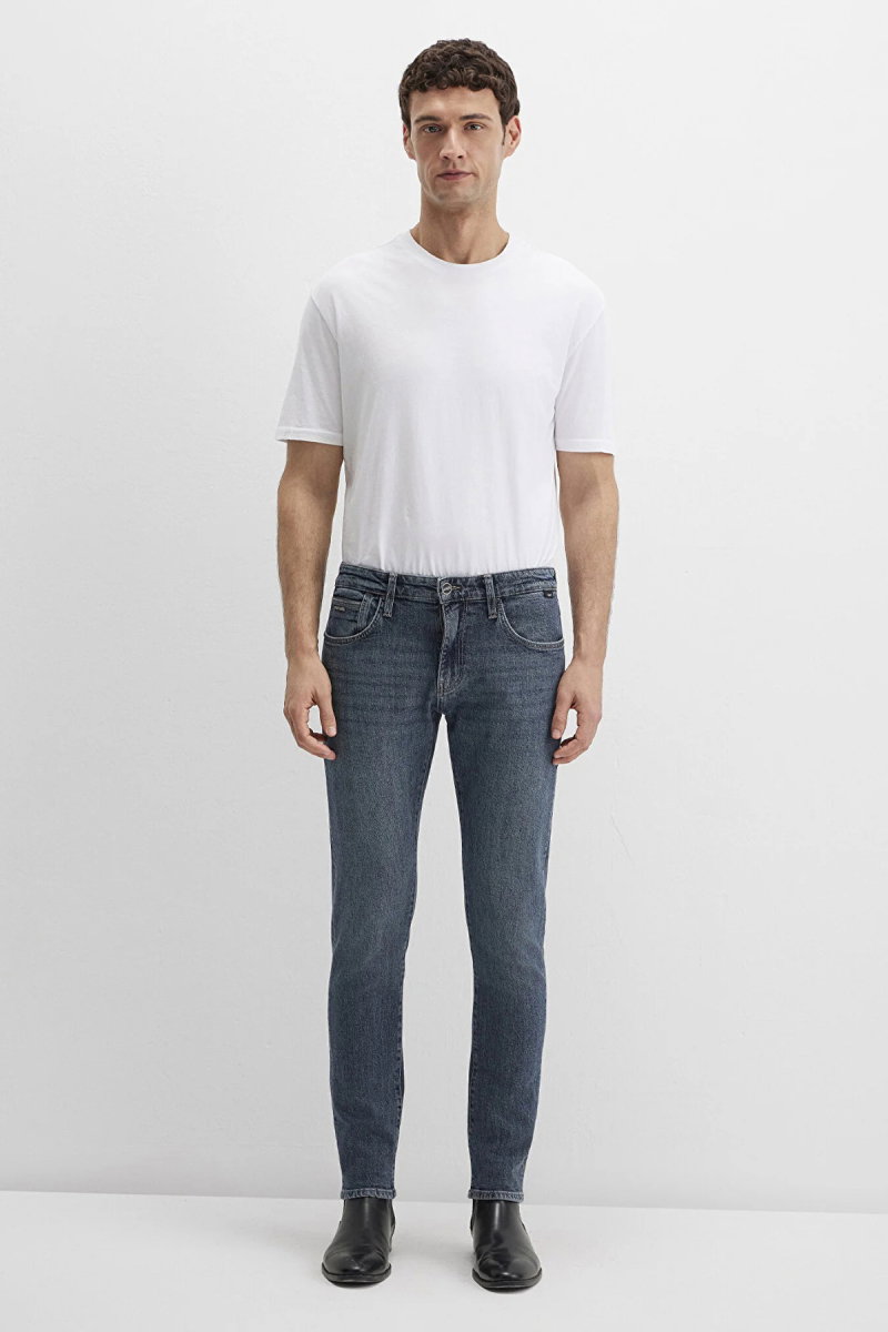 Mavi Erkek James Gabardin Pantolon M0042489342 Koyu Mavi - 4