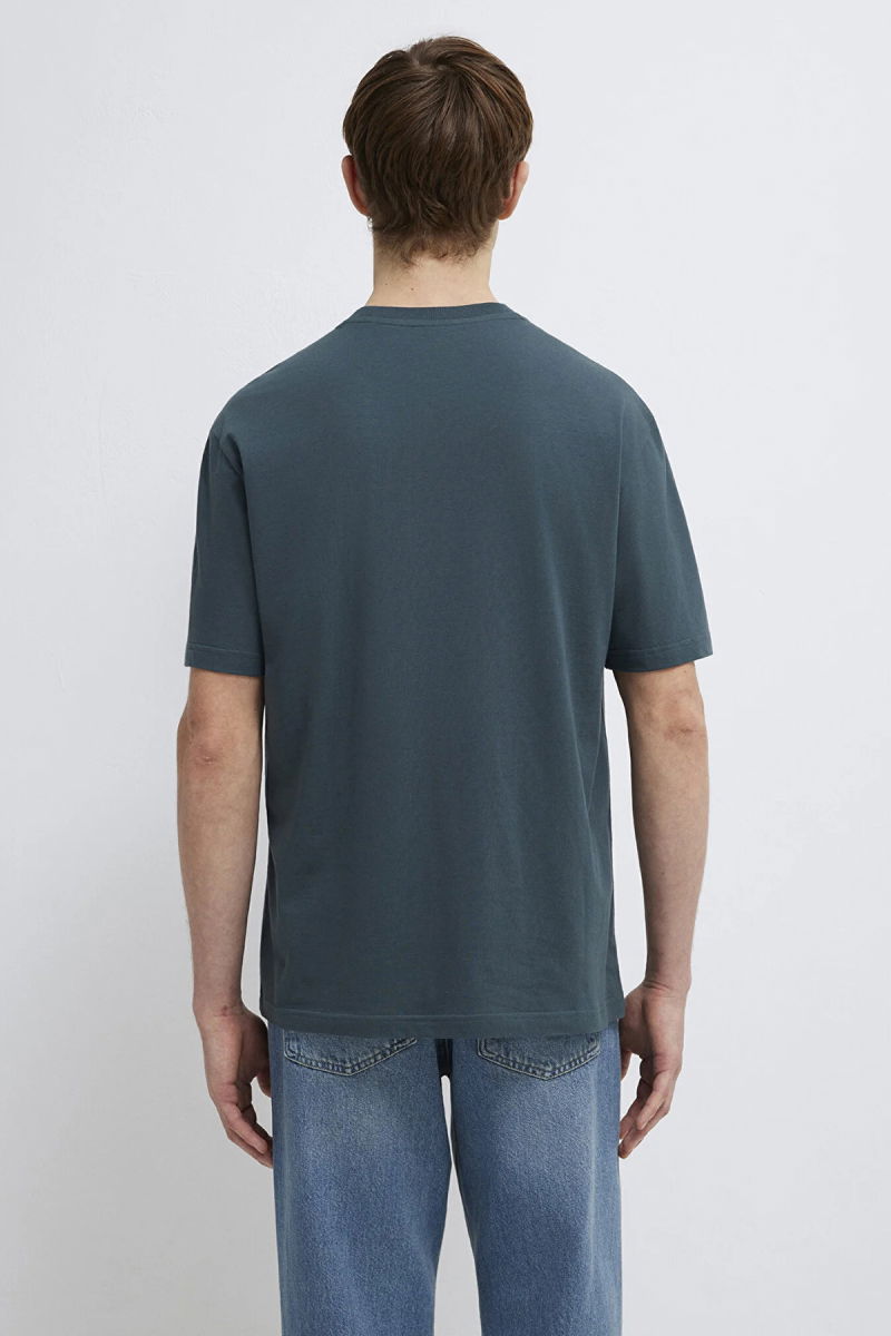 Mavi Erkek Logo Baskılı %100 Pamuk T-Shirt M0611711 Yosun - 4