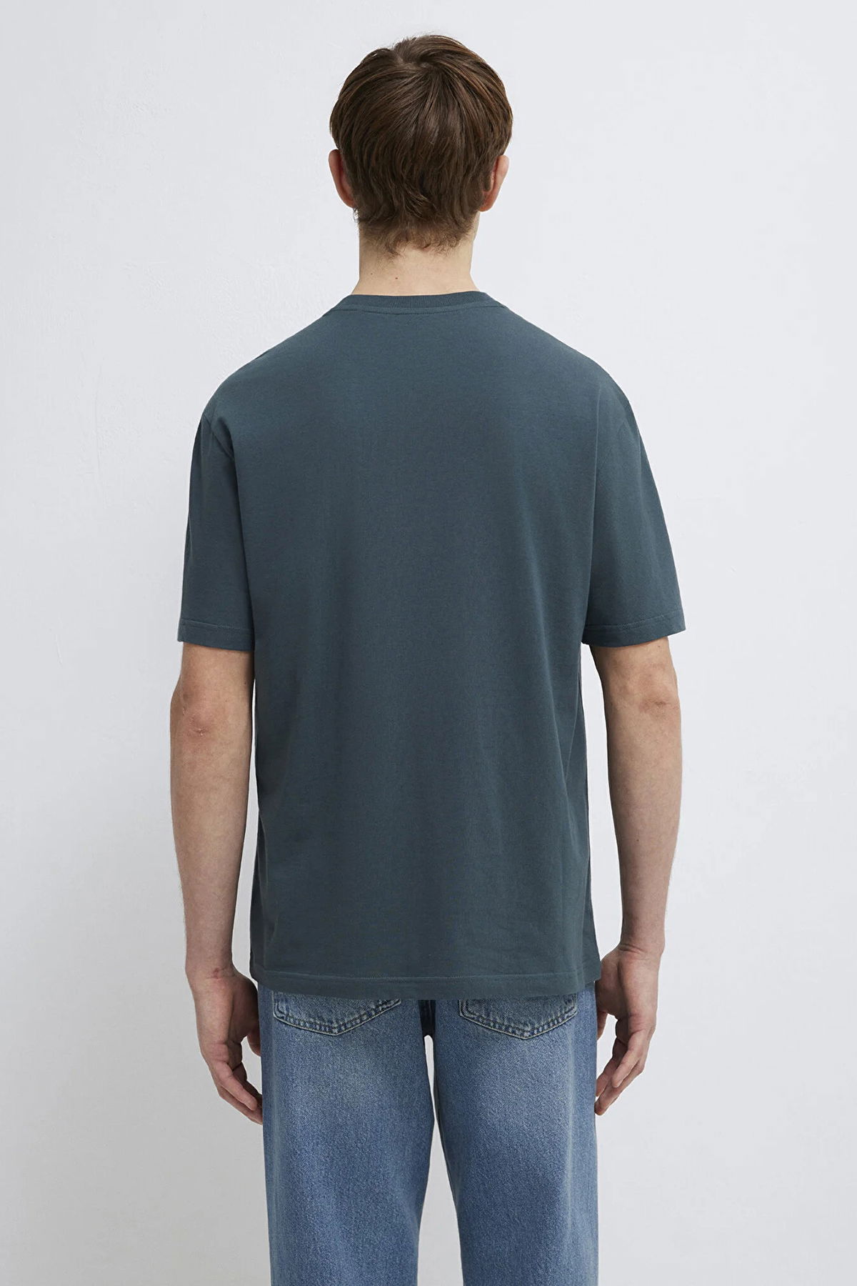 Mavi Erkek Logo Baskılı %100 Pamuk T-Shirt M0611711 Yosun - 4