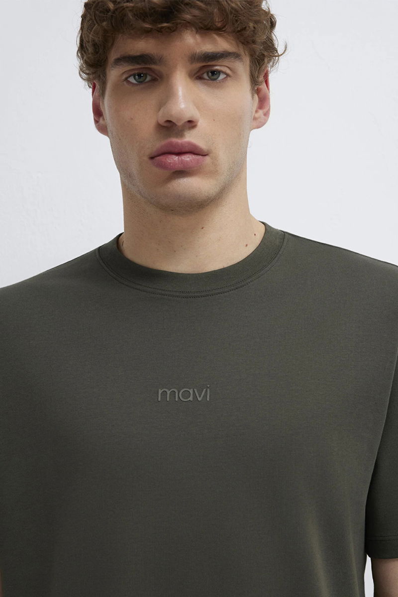 Mavi Erkek Logo Baskılı İnterlok T-Shirt M0613102 Beluga - 3