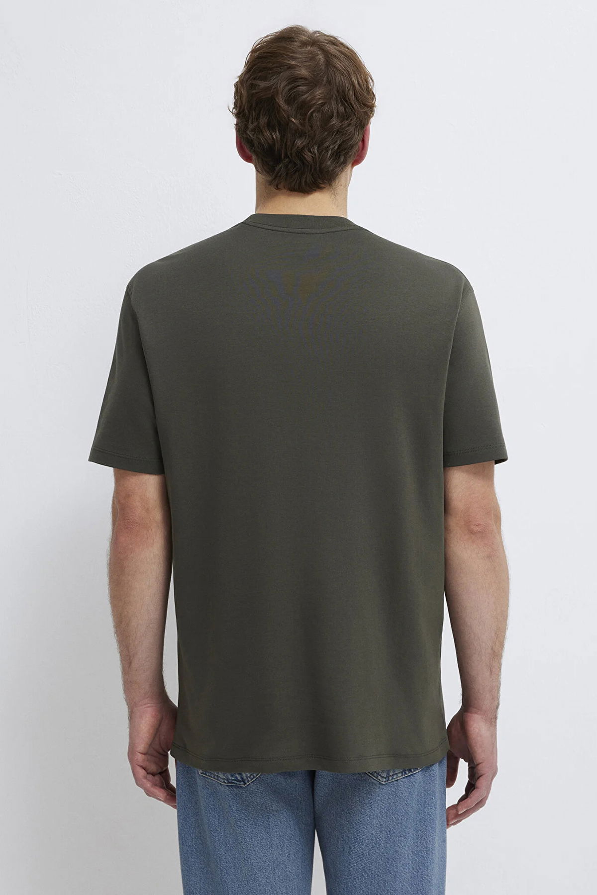 Mavi Erkek Logo Baskılı İnterlok T-Shirt M0613102 Beluga - 5