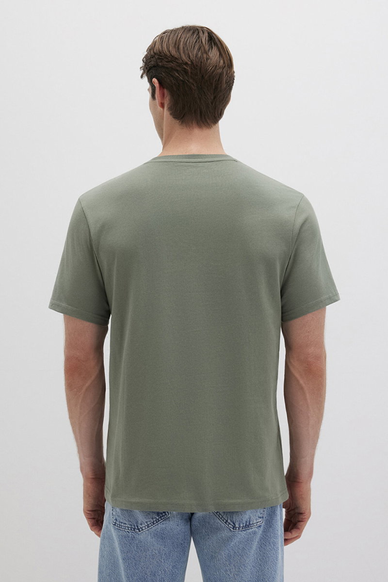 Mavi Erkek Logo Baskılı T-Shirt M0610943 A.Haki - 4
