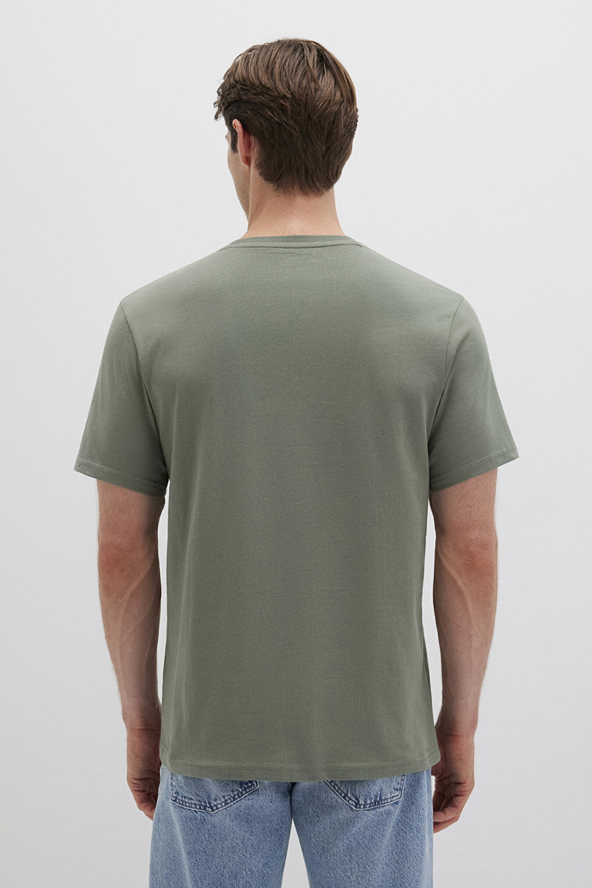 Mavi Erkek Logo Baskılı T-Shirt M0610943 A.Haki - 4