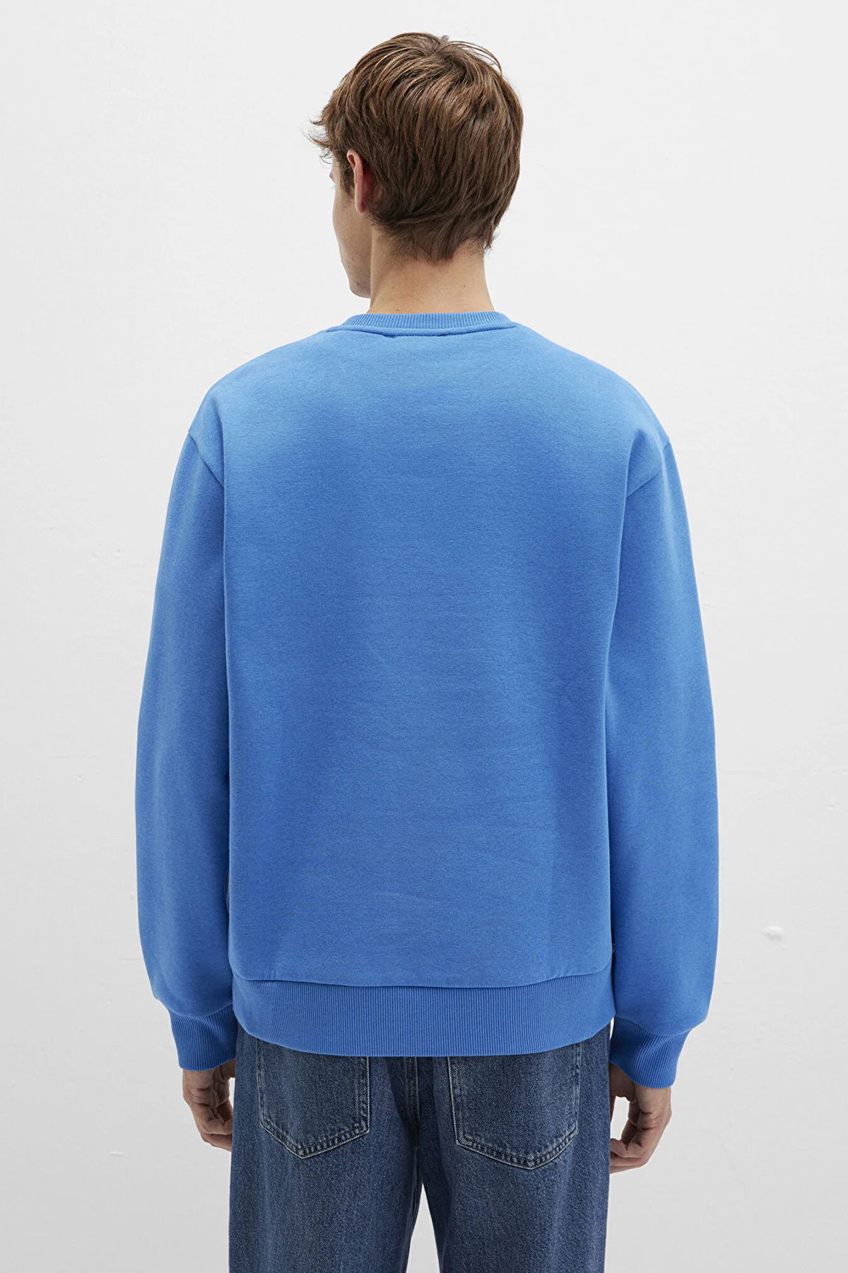 Mavi Erkek Logo Nakış Detaylı Sweatshirt M0S10492 Menekşe - 5