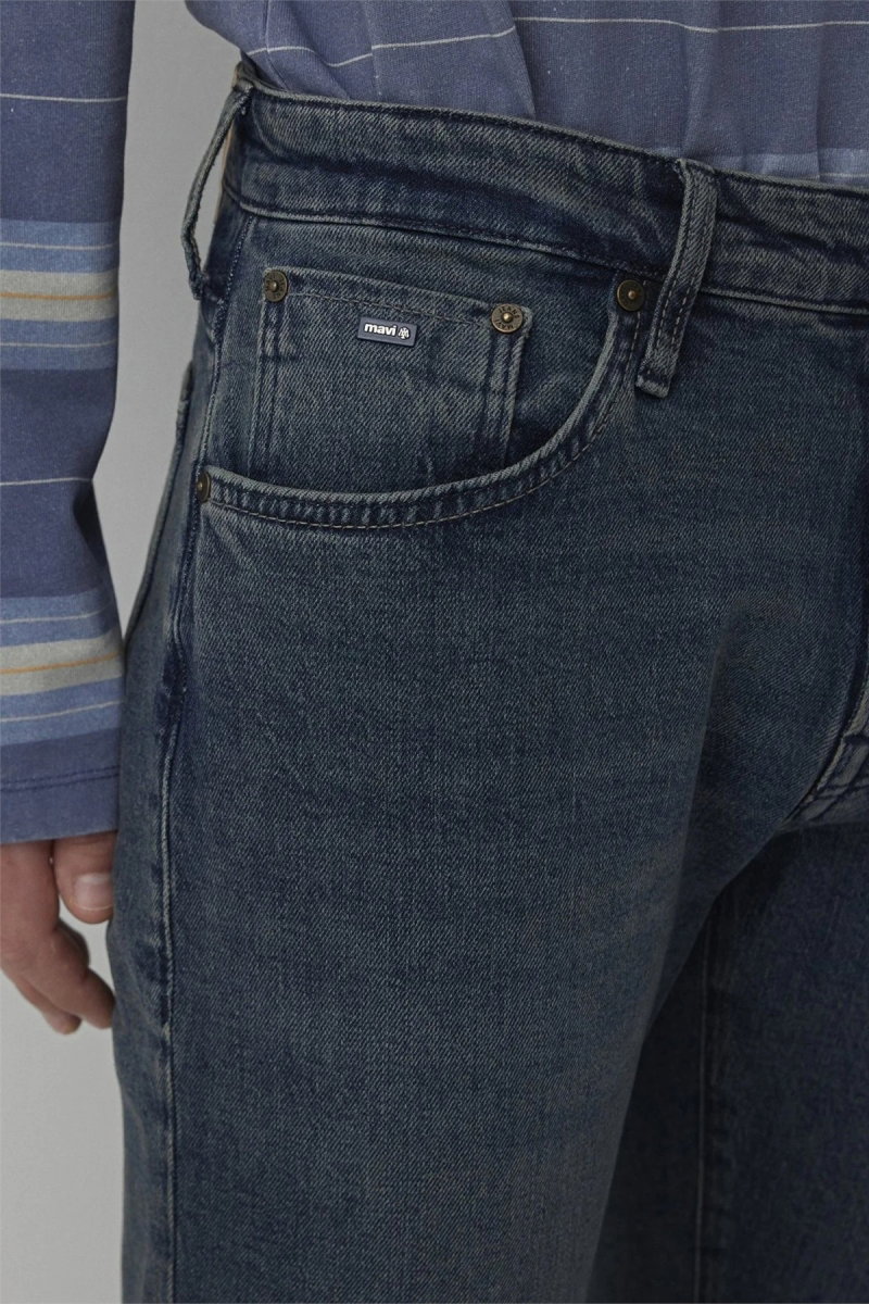 Mavi Erkek Marcus 90Lar Classic Jean Pantolon Koyu Gölgeli Mavi - 3