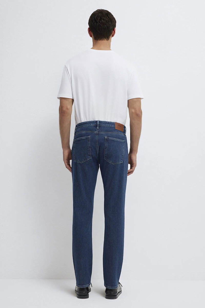 Mavi Erkek Marcus Classic Denim Jean Pantolon M0035191240 Koyu İndigo - 5