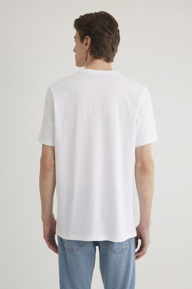 Mavi Erkek Miav Baskılı T-Shirt M067153-620 Beyaz - 4