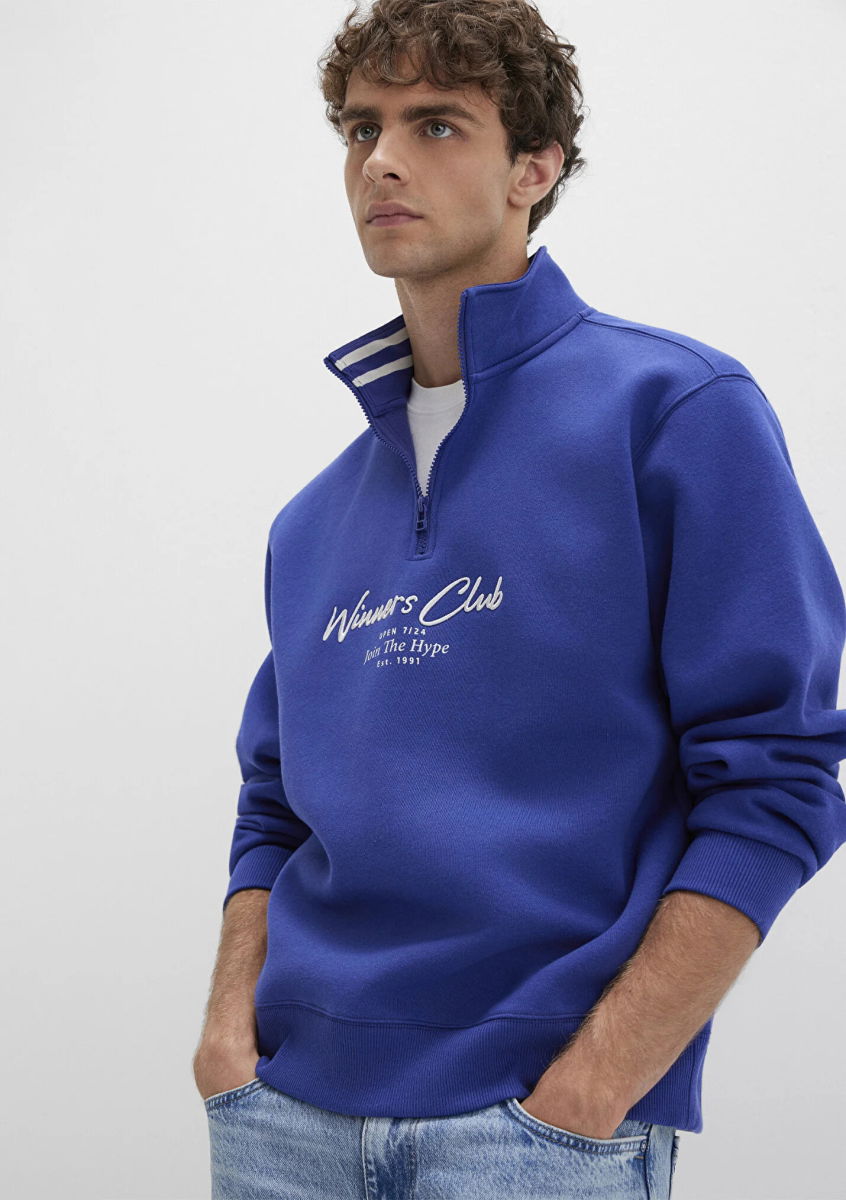 Mavi Erkek Polo Sweatshirt M0S10488 Mavi - 3