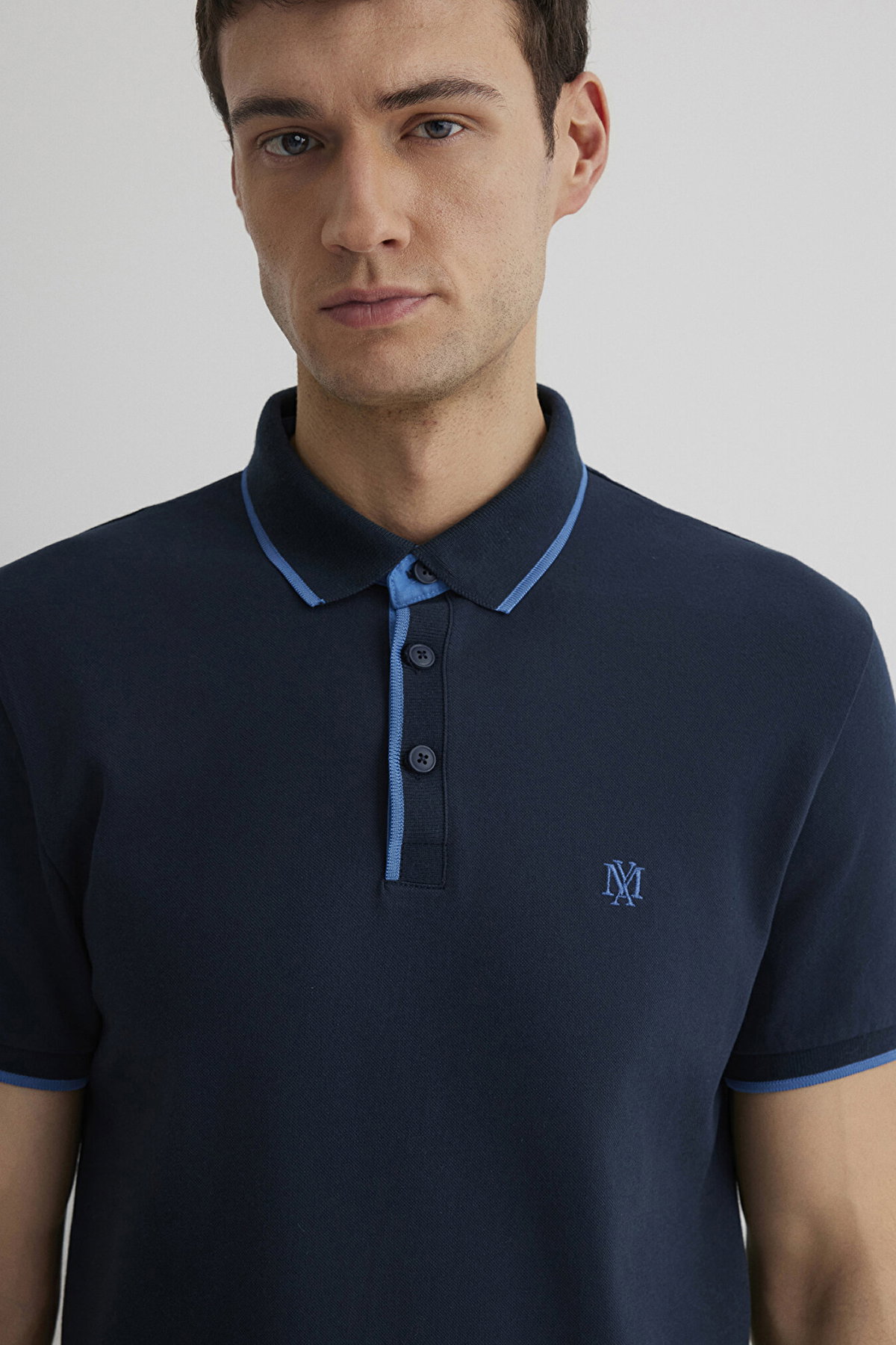 Mavi Erkek Yaka Detaylı Polo T-Shirt M062373 Gece Lacivert - 3