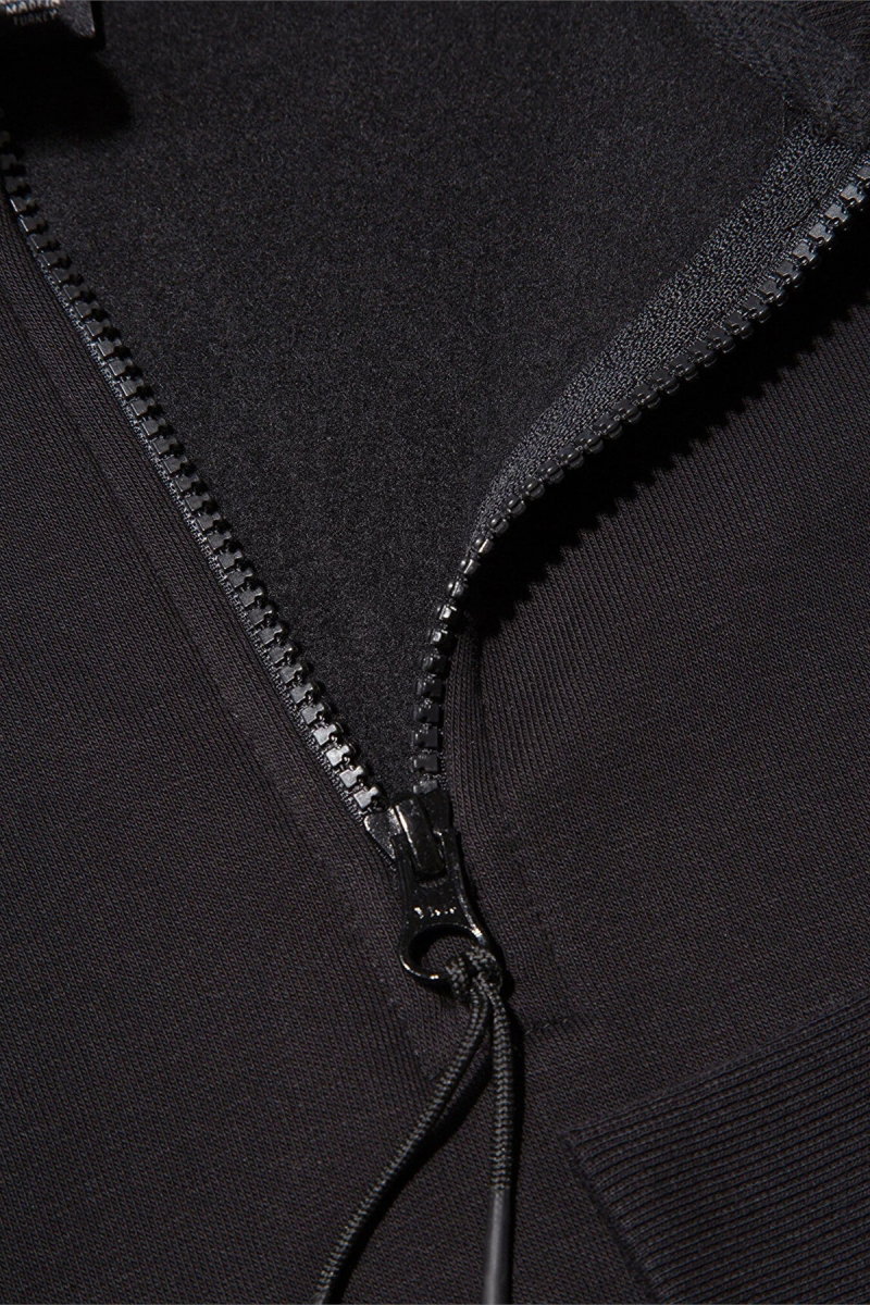Mavi Erkek Yarı Fermuarlı Basic Sweatshirt Siyah - 4