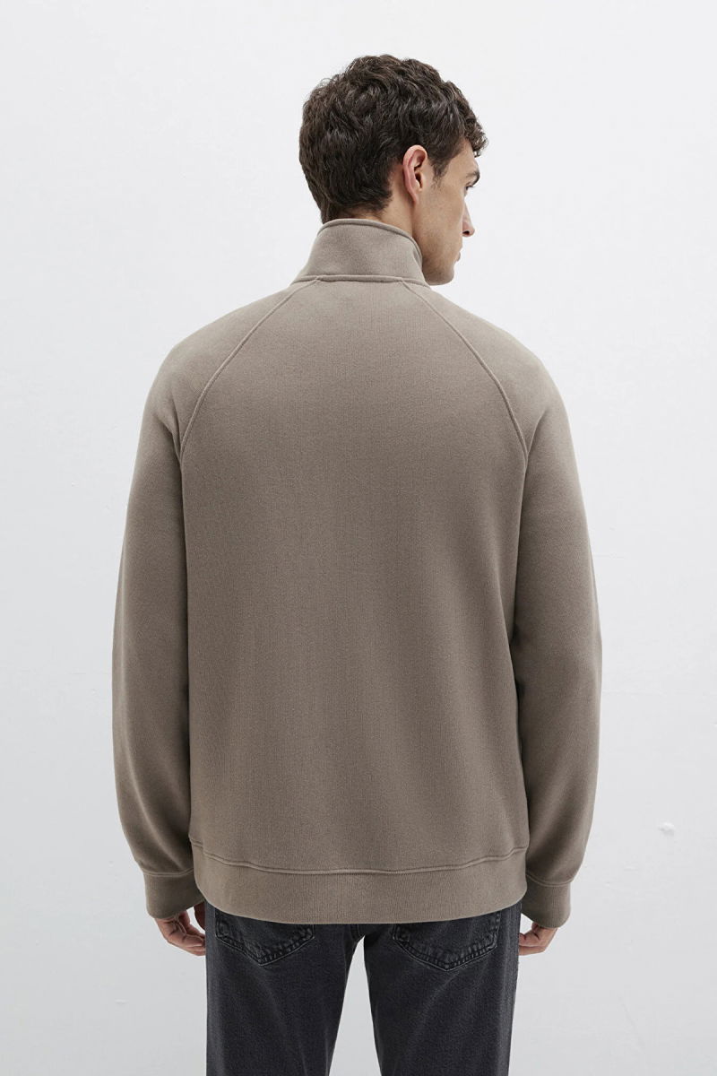 Mavi Erkek Yarı Fermuarlı Pamuklu Sweatshirt M0S10483 Fındık - 5