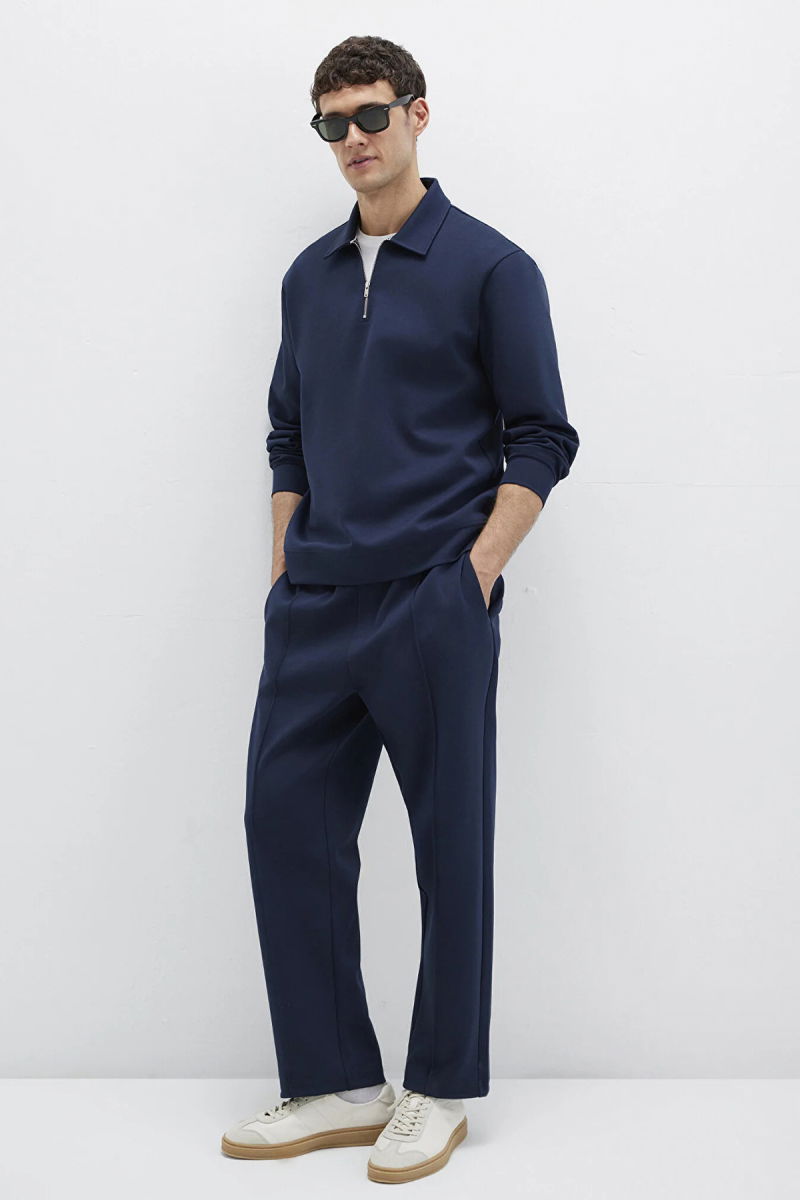 Mavi Erkek Yarı Fermuarlı Sweatshirt M0S10382 Lacivert - 2