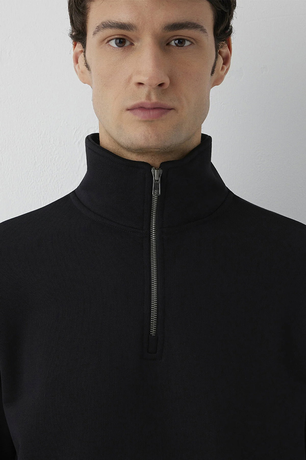 Mavi Erkek Yarı Fermuarlı Sweatshirt M0S20027 Siyah - 3