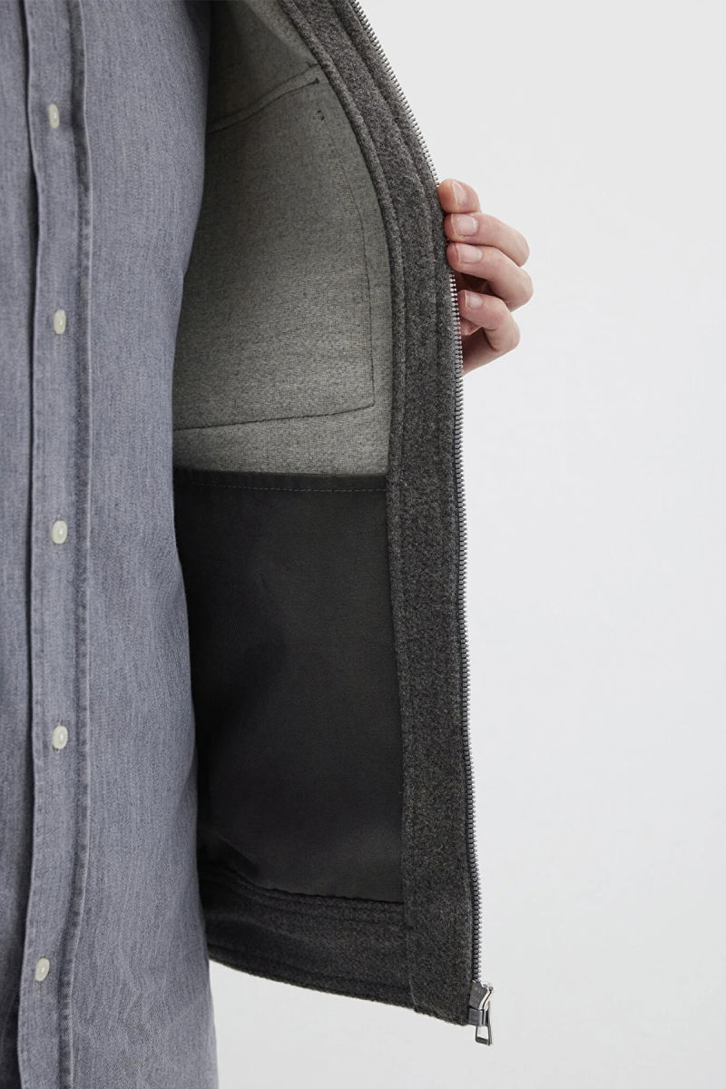 Mavi Erkek Yün Karışımlı Gömlek M0211804 Koyu Gri - 4