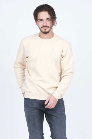 Metropolitan Erkek Bisiklet Yaka Sweatshirt 62422106 Bej 