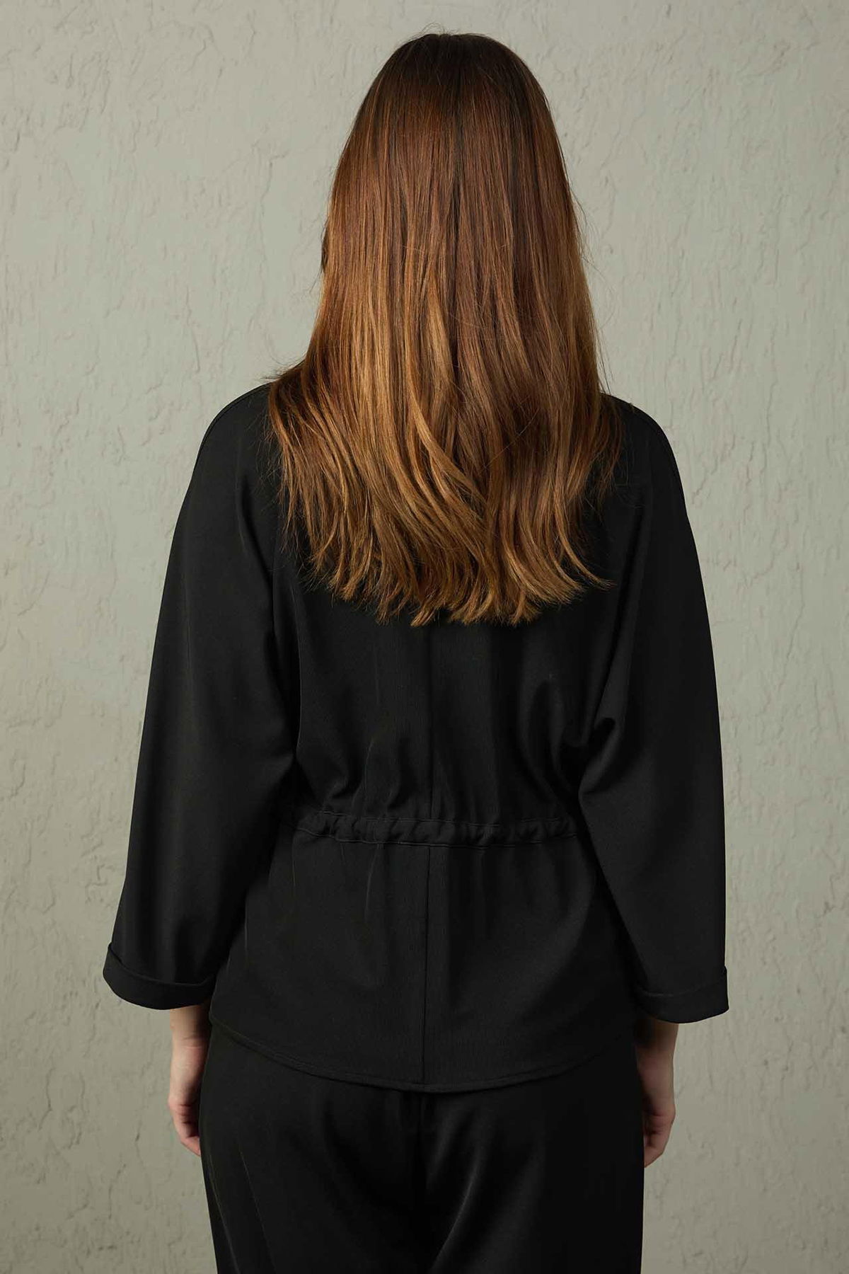 Mezzura Kadın Fermuar Kapamalı Çift Cepli Ceket 1511 Siyah - 3