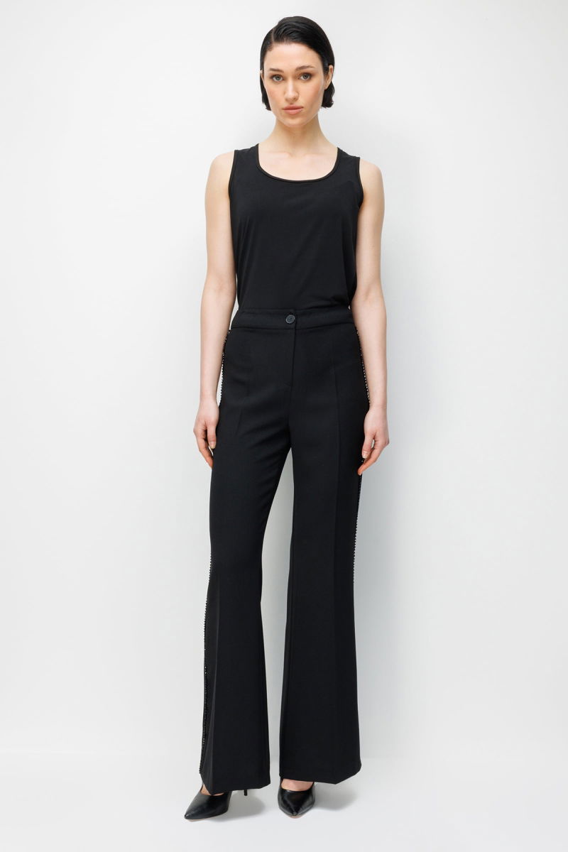 Moda İlgi Kadın Bol Paça Pantolon 5009 Siyah - Moda İlgi