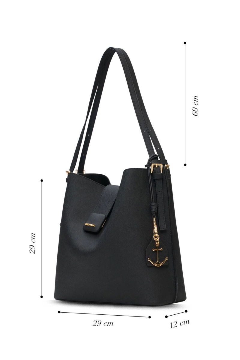 Nautica Kadın Omuz Çantası CN7572T Siyah - 5