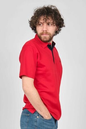Neyir Erkek Polo Yaka T-Shirt 1340206 Kırmızı - 4