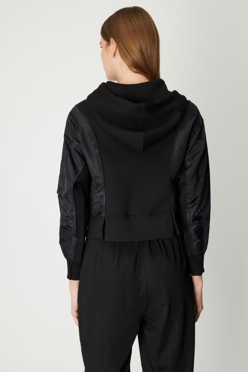 On Kadın Mix Kumaş Spor Mont 60713 Siyah - 4