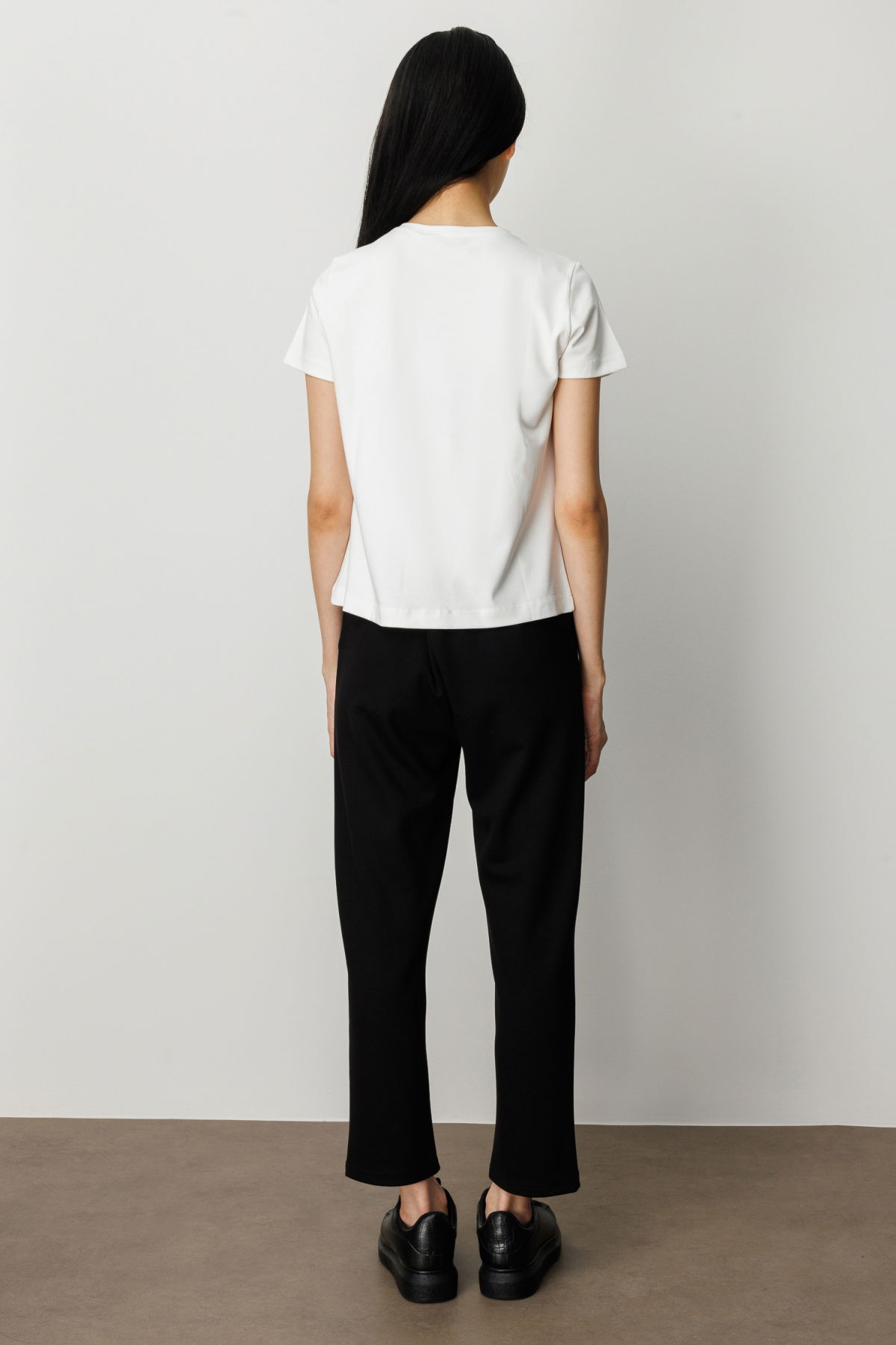 On Kadın Önü Taş Baskılı Kısa Kollu Bluz 61330 Ekru - 4