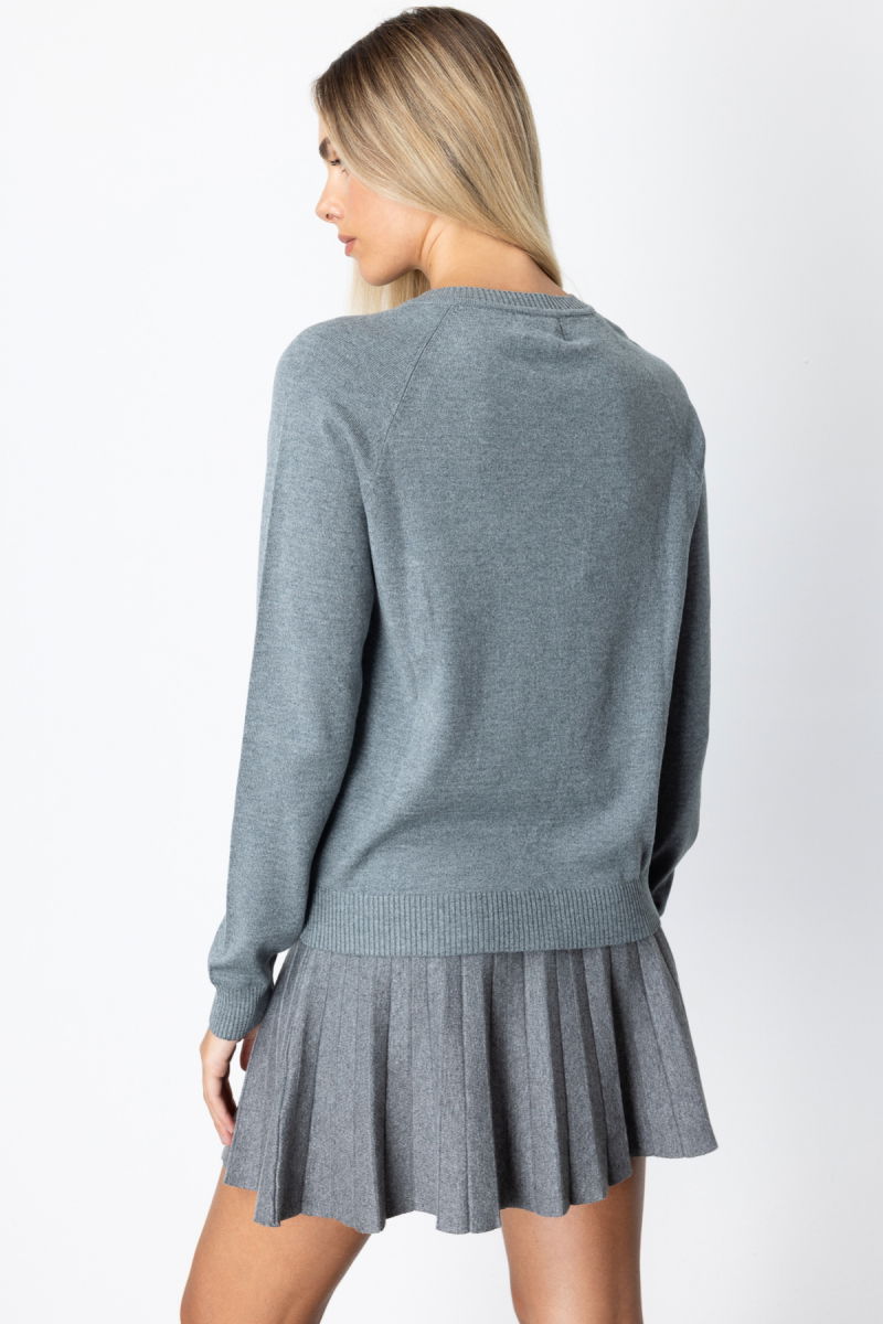 On Kadın Renkli Düğmeli Sıfır Yaka Triko Hırka 65921 Gri - 4