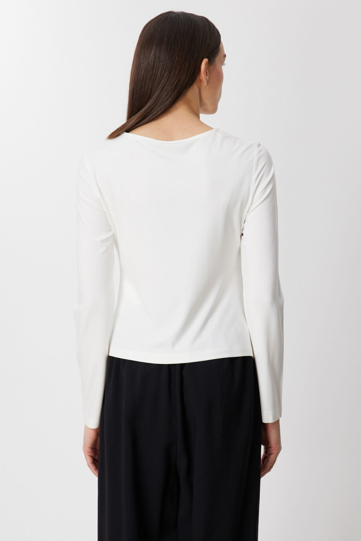 On Kadın Sıfır Yaka Büzgü Detaylı Bluz 61436 Ekru - 4