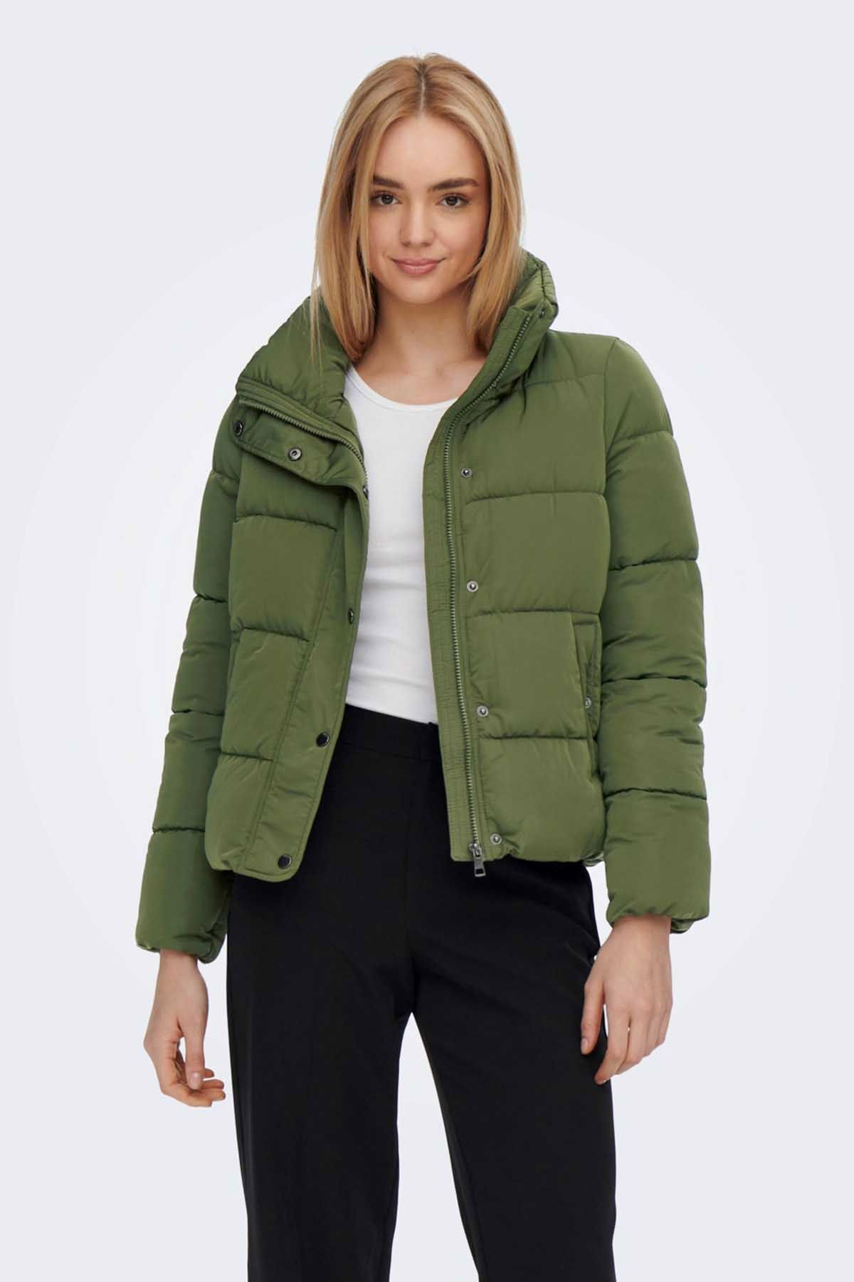 Only Kadın Cool Puffer Şişme Mont 65515196546 Haki - 1