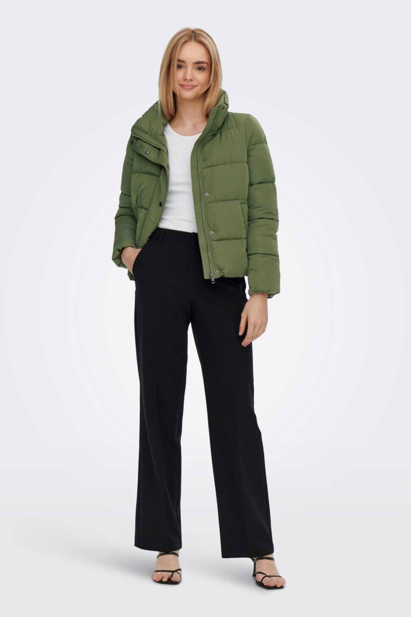 Only Kadın Cool Puffer Şişme Mont 65515196546 Haki - 2