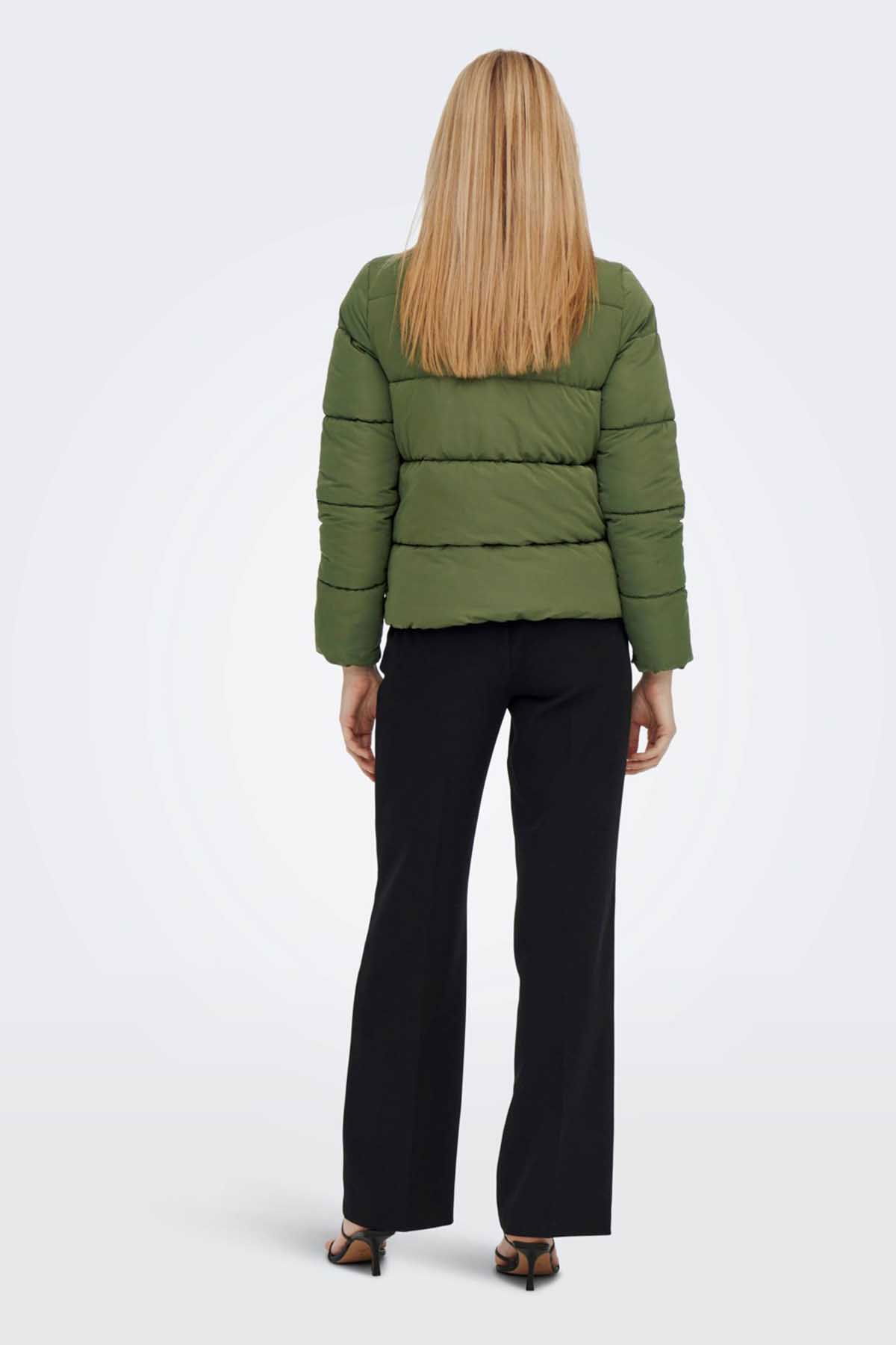 Only Kadın Cool Puffer Şişme Mont 65515196546 Haki - 4
