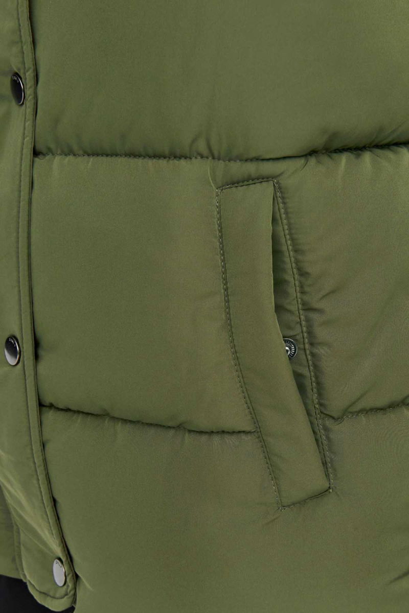 Only Kadın Cool Puffer Şişme Mont 65515196546 Haki - 5