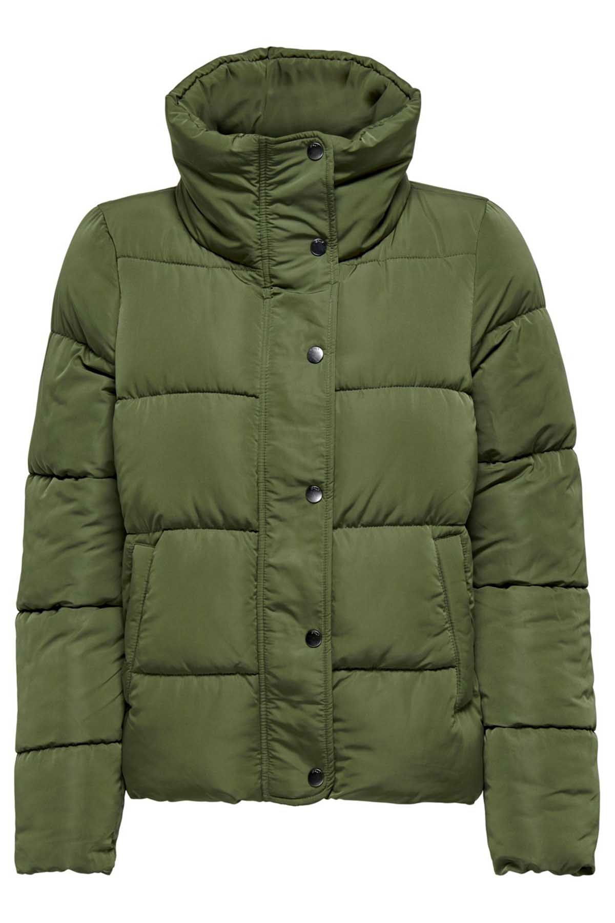 Only Kadın Cool Puffer Şişme Mont 65515196546 Haki - 6