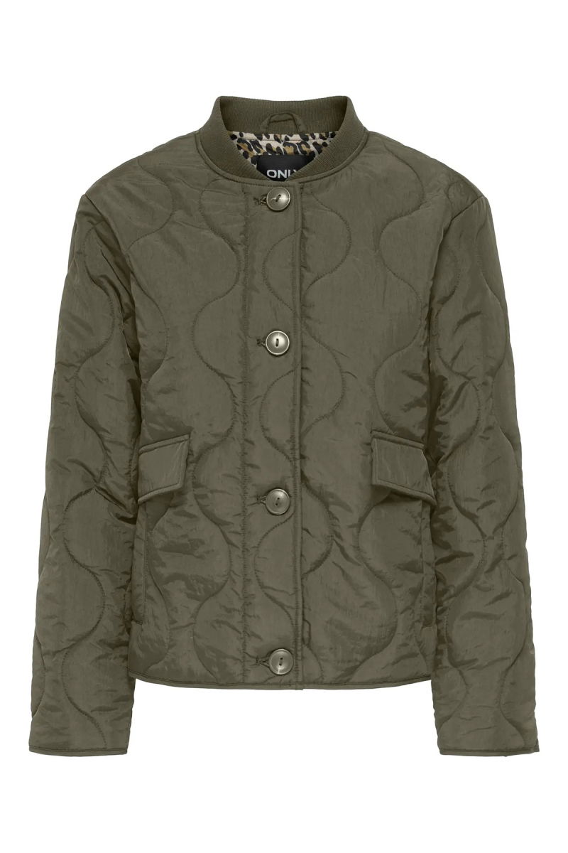 Only Kadın Kolej Yaka Çift Cepli Mont 15357514 Haki - Only