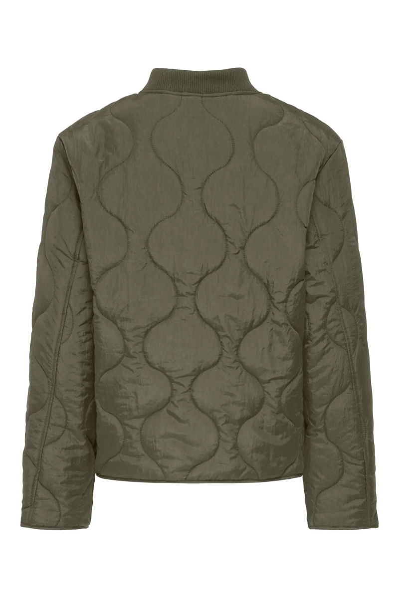 Only Kadın Kolej Yaka Çift Cepli Mont 15357514 Haki - 2