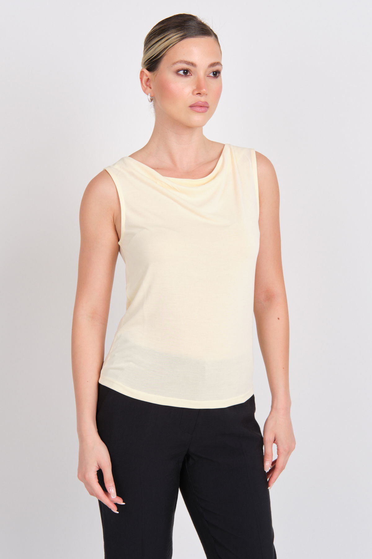 Only Kadın Onlfree Kolsuz Bisiklet Yaka T-Shirt 15351020 Sarı - 2